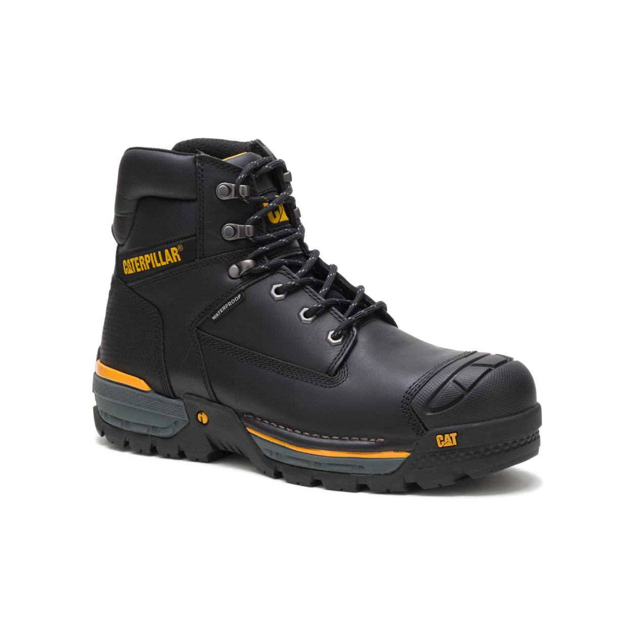 Caterpillar Excavator Philippines - Mens Safety Boots - Black 14302VIPU